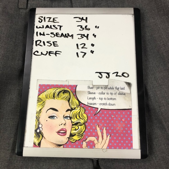 Kenneth Cole Men's Gray Dress Pants 34 - Picture 7 of 7